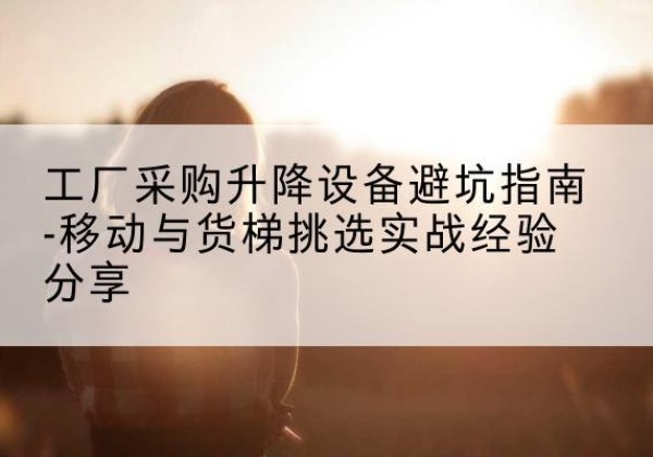 桐庐移动式升降机怎么选-工厂采购升降设备避坑指南-移动与货梯挑选实战经验分享